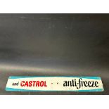 A Castrol anti-freeze double sided pediment sign.