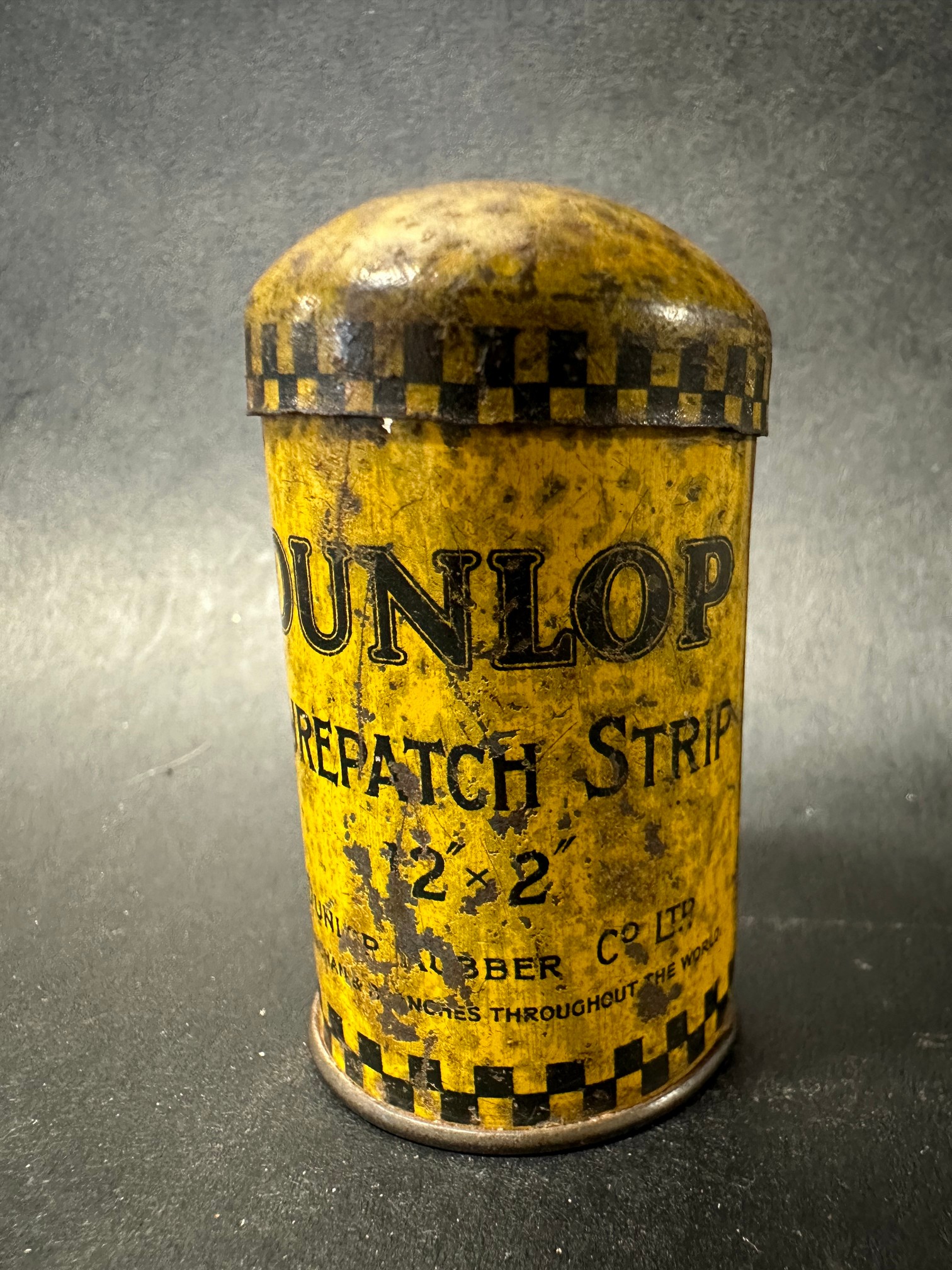 A small Dunlop patch strip tin with image of Mr Dunlop to the lid. - Image 2 of 4