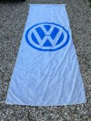 A large VW garage forecourt/showroom flag, 59 x 150".