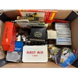 A quantity of mixed motoring collectables, original packaging etc.