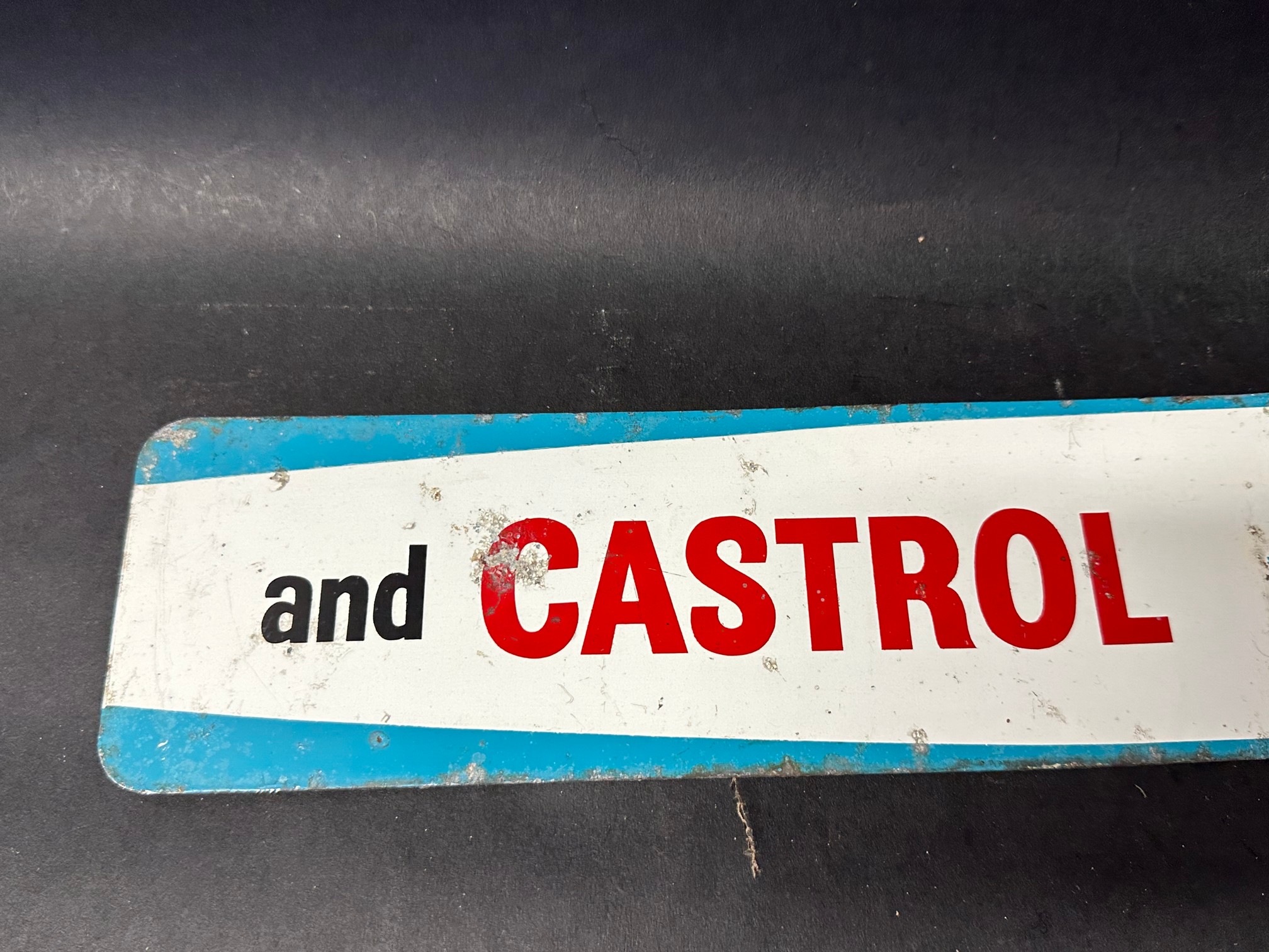 A Castrol anti-freeze double sided pediment sign. - Image 3 of 5