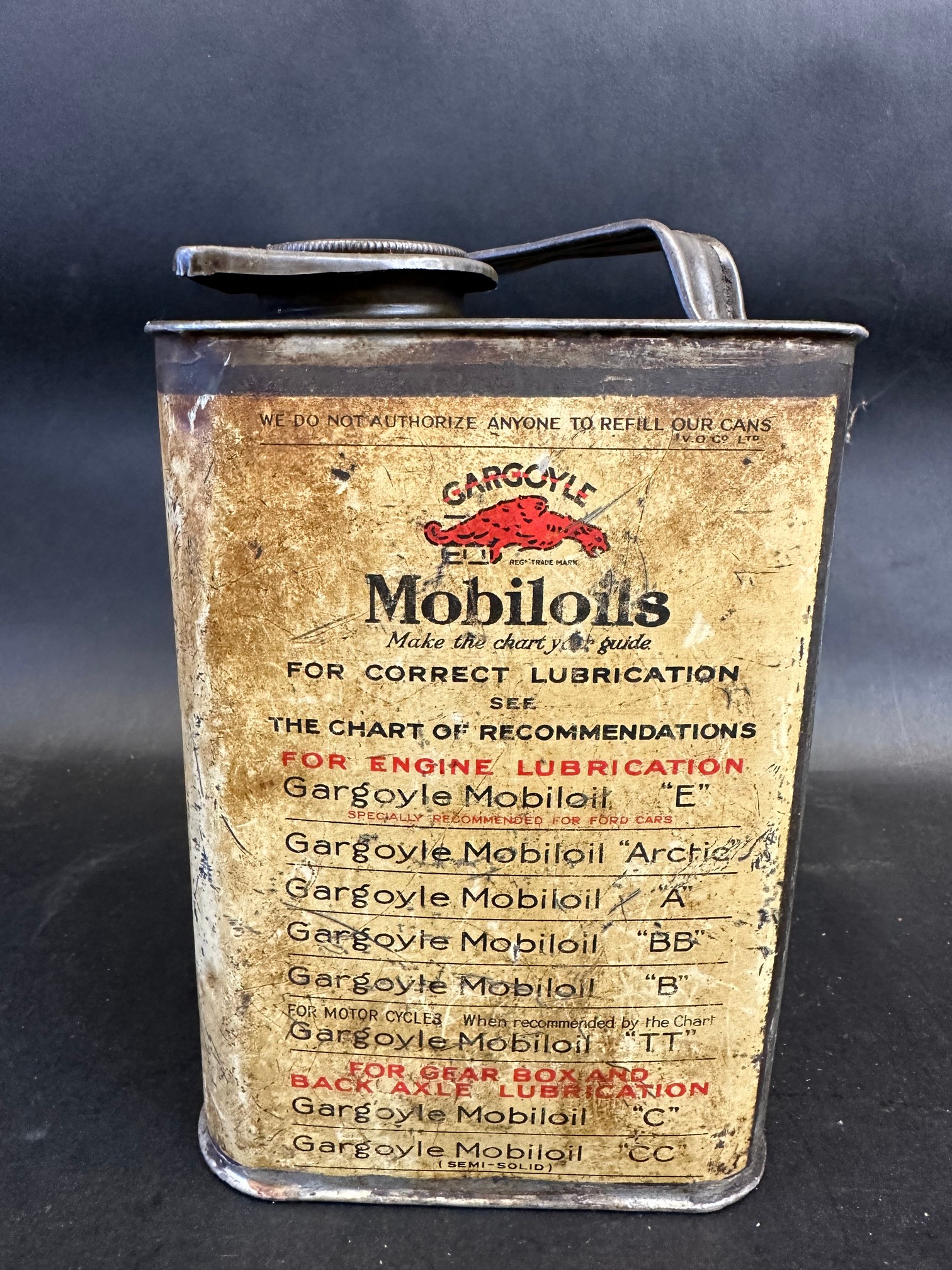 A Gargoyle Mobiloil 'BB' grade square can. - Image 2 of 6