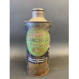 A Duckham's Morrisol 'Sirrom' Synchro-Gear Oil cylindrical quart can.