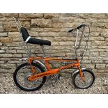 A Raleigh Chopper Mk.II bicycle, fully restored to a high standard.