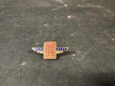A Rolls-Royce Crew Division enamel lapel badge, stamped 5922, mid 1960s.