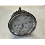 A Smiths 0-80mph silver-faced speedometer with trip meter.