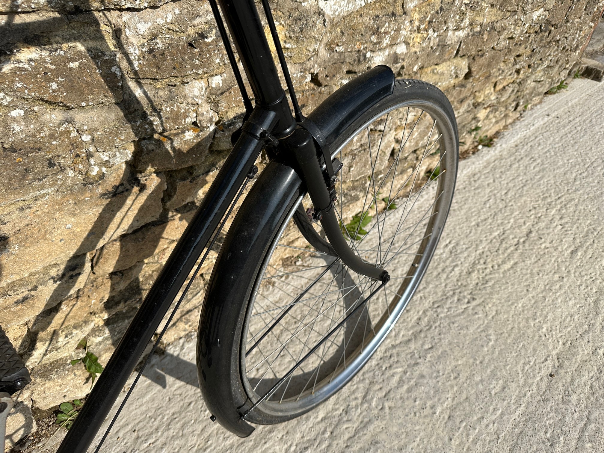 A tall policeman's bicycle with Sturmey-Archer rear hub and Brooks leather saddle. - Image 4 of 7