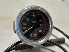 A Wilson oil temperature gauge with sensor.