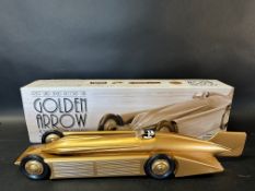 A boxed contemporary tinplate model of the 1929 Land Speed Record Car 'Golden arrow', made by