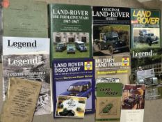 A selection of Land Rover related reference books.