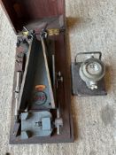 A boxed workshop tool by Thos. P. Headland Ltd, possibly for straightening con rods., plus a