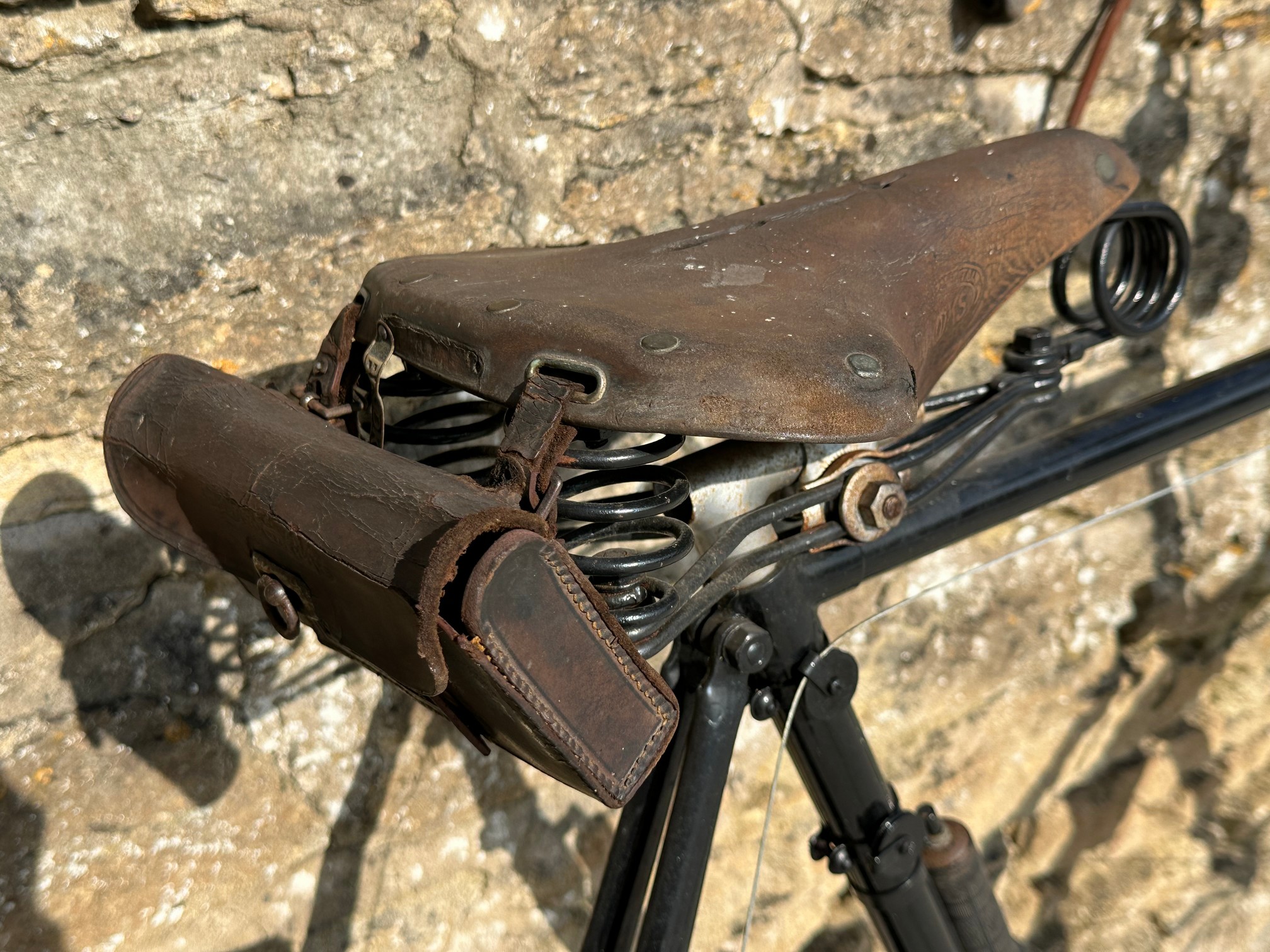 A tall policeman's bicycle with Sturmey-Archer rear hub and Brooks leather saddle. - Image 5 of 7