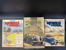 The Morris Owner - two copies September 1937 and April 1939, in good condition plus The Autocar '