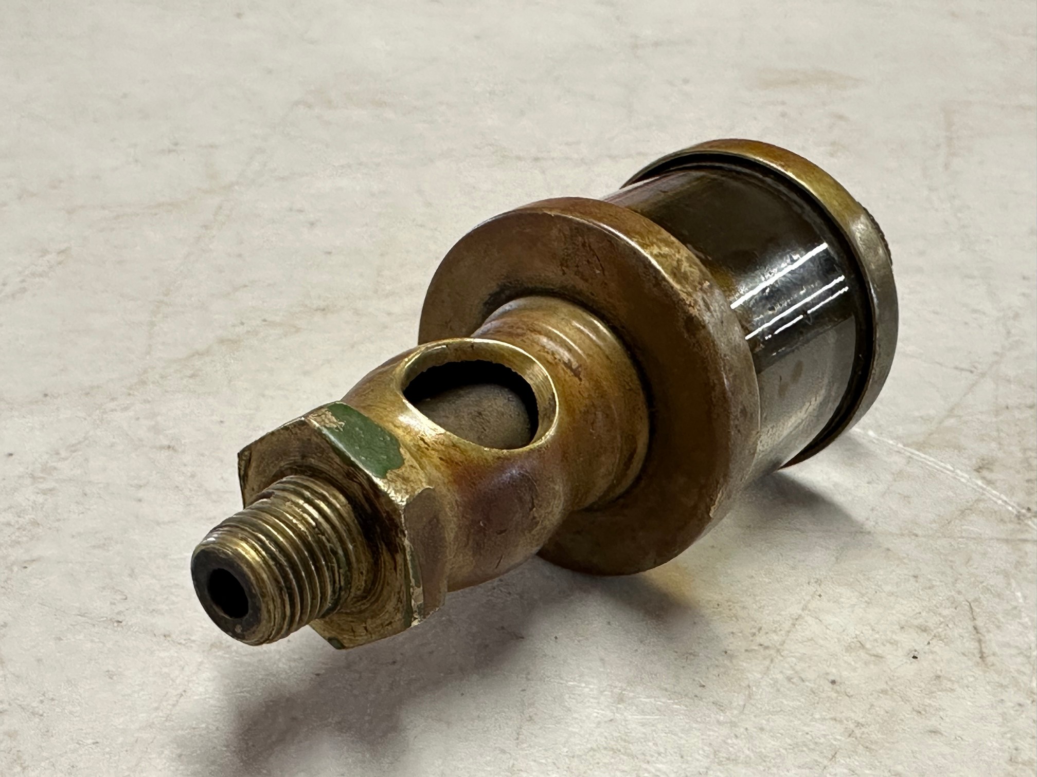 A good quality brass oiler for a stationary engine, stamped J.B.Essex Brass Co., Detroit. Mich., - Image 2 of 2