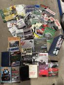 A selection of motor sport related books plus assorted Autosport magazines, programmes from