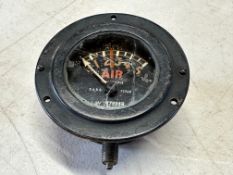 A black-faced air pressure gauge or manometer, to suit aero engined special or similar.