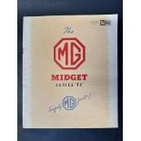 An MG TC brochure, 1948, 12 pages.