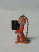 An Esso tiger on keychain 'I've got a tiger in my tank'.