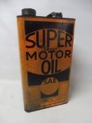A Super Grade Motor Oil one gallon oil can by Petrolene Oils Limited, London.