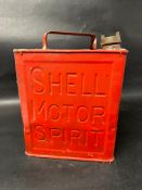 A Shell Motor Spirit two gallon can with plain cap, made by Valor.
