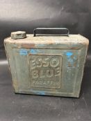 An Esso Blue Paraffin can marked Valor 9H.