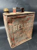 A Texaco Motor Spirit The Texas Company (South Africa) Company Ltd two gallon petrol can, Valor 5 32
