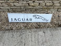 A Jaguar hanging lightbox of triangular form, 48 x 1.5".
