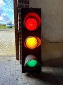 A Mellor style traffic light by Plessey Automation, London spec.