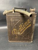 A Redline embossed two gallon petrol can with Redline cap in original paint, Valor 10 35 to base