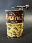 A Wakefield Everyman Oil (CC Wakefield & Co.) oval tin.