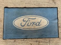 An original Ford cars (white oval) dealer showroom mat. 57 x 33".