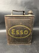 An Esso two gallon petrol can with Esso cap, in original paint, Valor 3 39 to base.