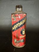 A Prices Motorine Battersea B gear oil cyclindrical quart can.