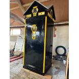 An AA Breakdown phone box from the Boreham Hill district with accompanying accessories, 119" high (