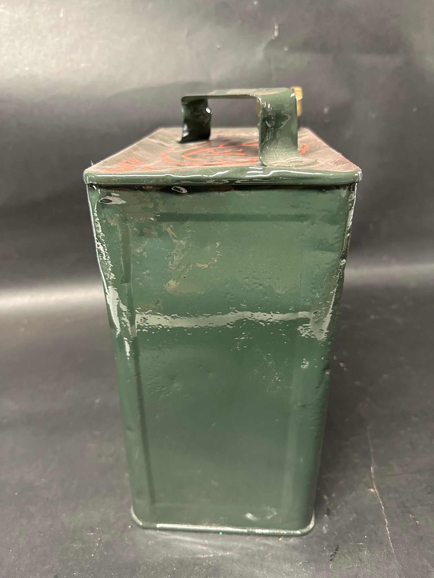A Shell Mex & BP Ltd. two gallon petrol can, repainted with BP cap, Valor 10 39 to base. - Image 2 of 6