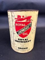 A Royal Snowdrift 7lb grease tin.