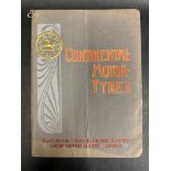 A Continental Motor Tyres price list no. 13, 1st November 1906, plus a slim brochure for Improved