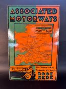 An Associated Motorways pictorial enamel advertising sign by Imperial Enamel. 20 x 30".