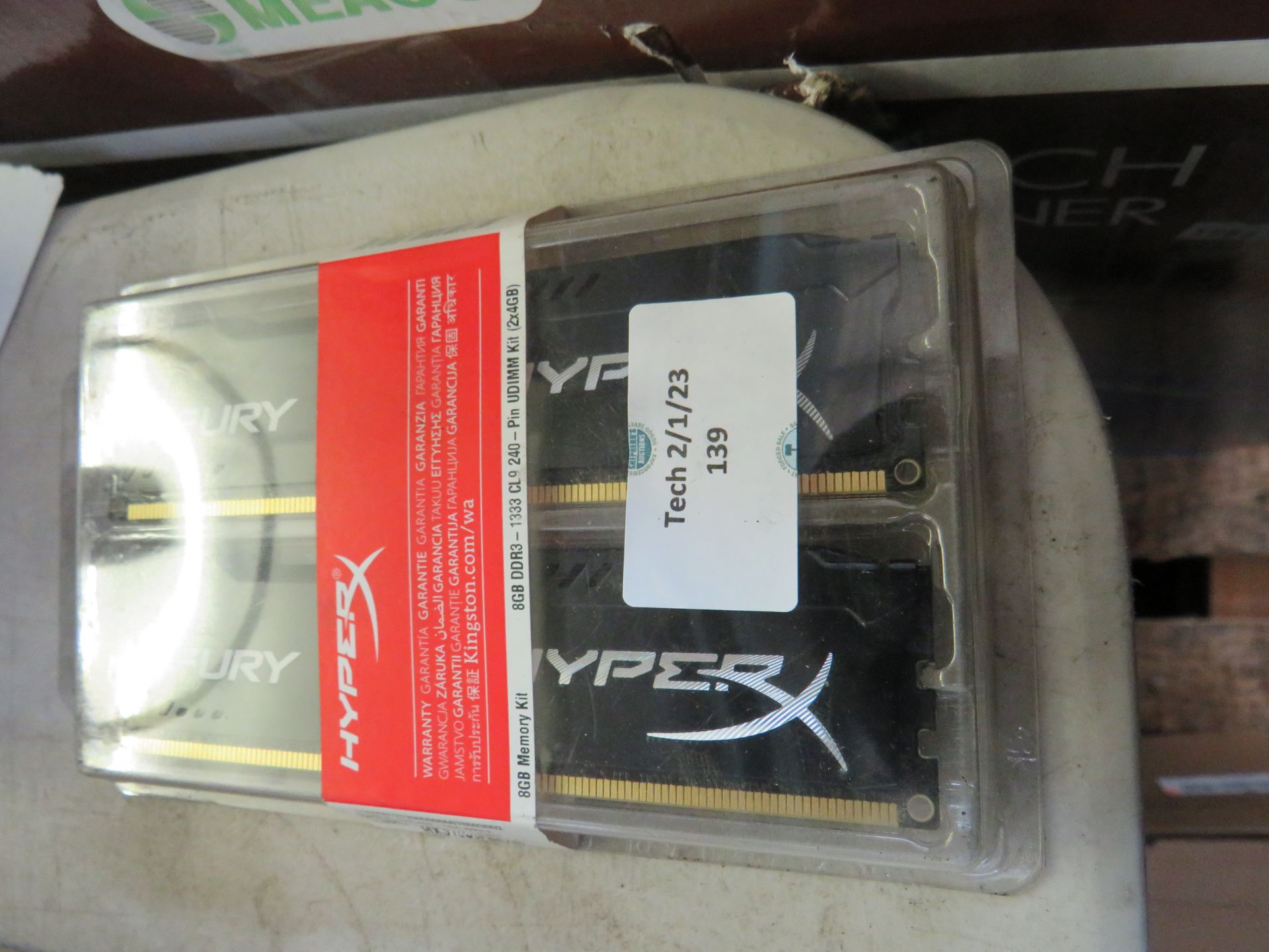 2 x 4GB HyperX Fury Black Series Memory Kit in original packaging (seals look to still be in tact)
