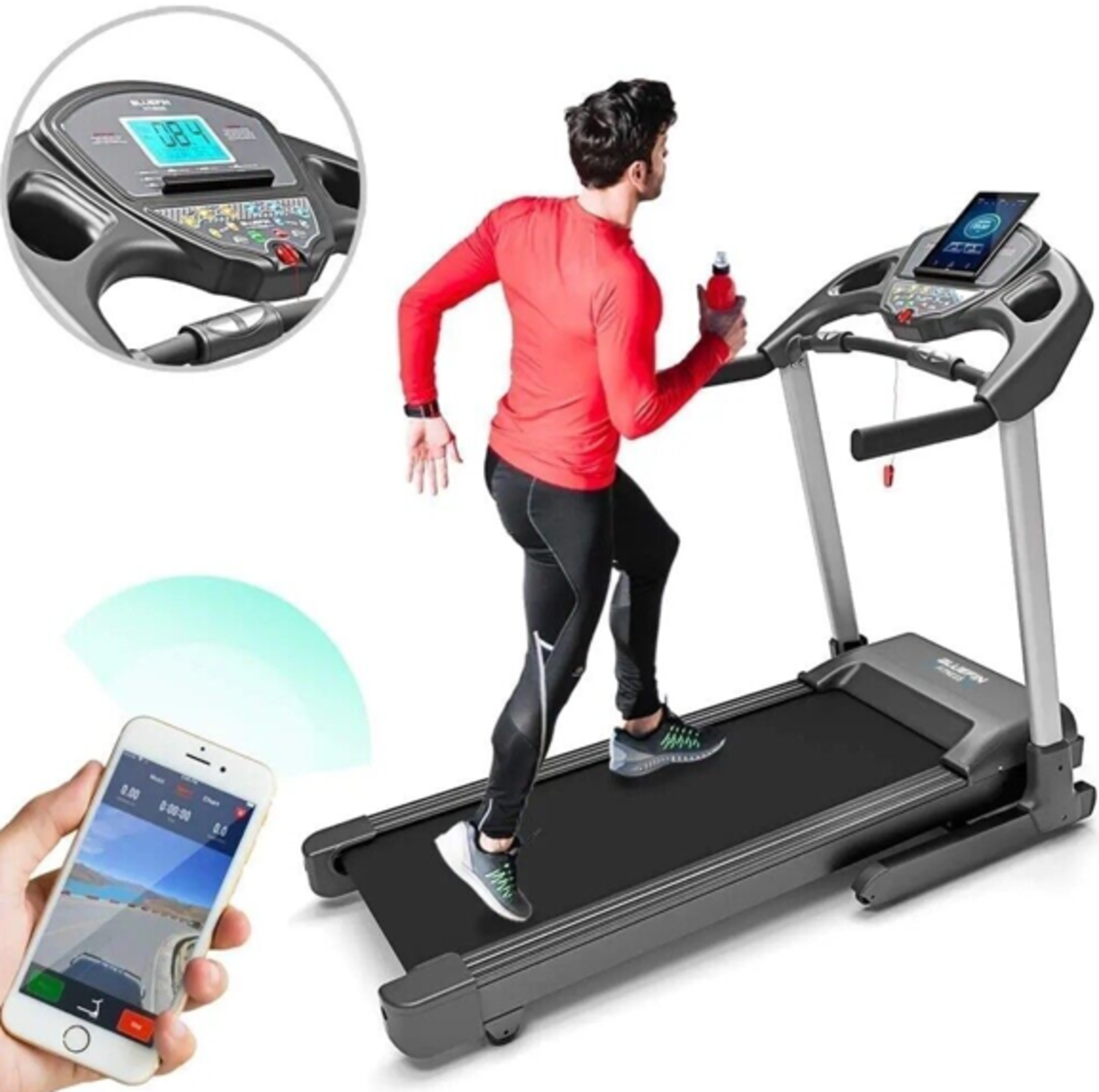 Bluefin Fitness Kick 2.0 High Speed Treadmill Smartphone Compatible RRP œ429.00 Our high-speed,