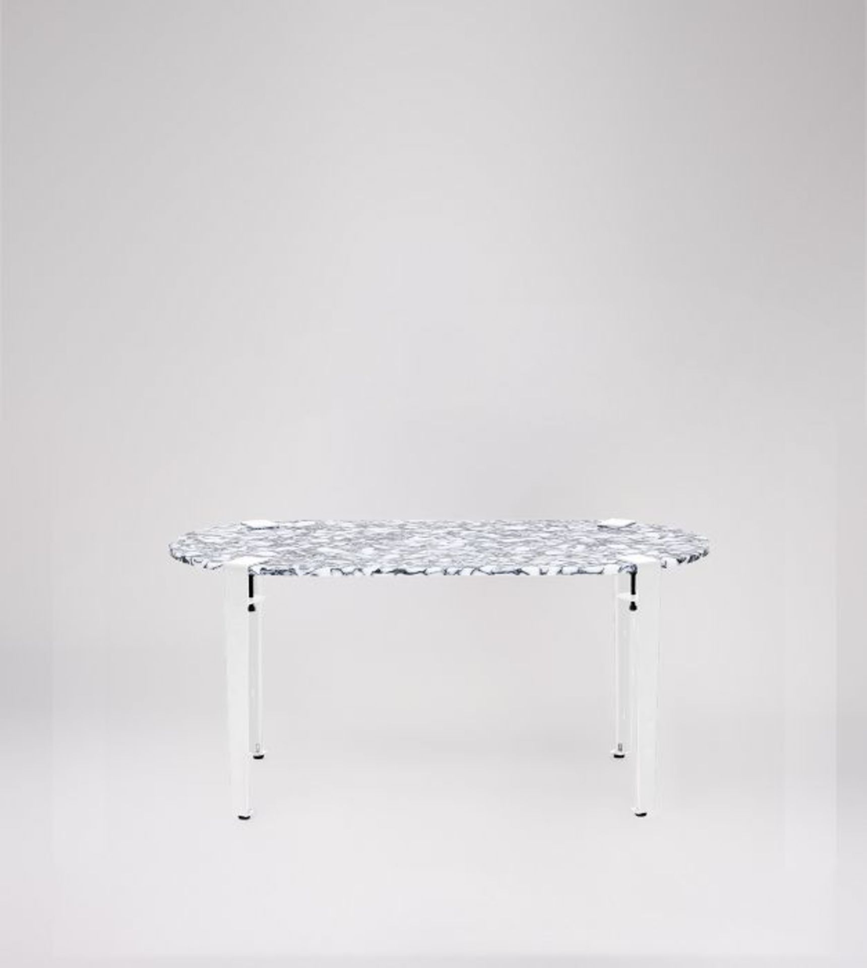 Swoon Otra Vida Pill Coffee Table Marbled Coal Top White RRP 347 SKU SWO-AP-OV-SWOON0004-B PID SWO-