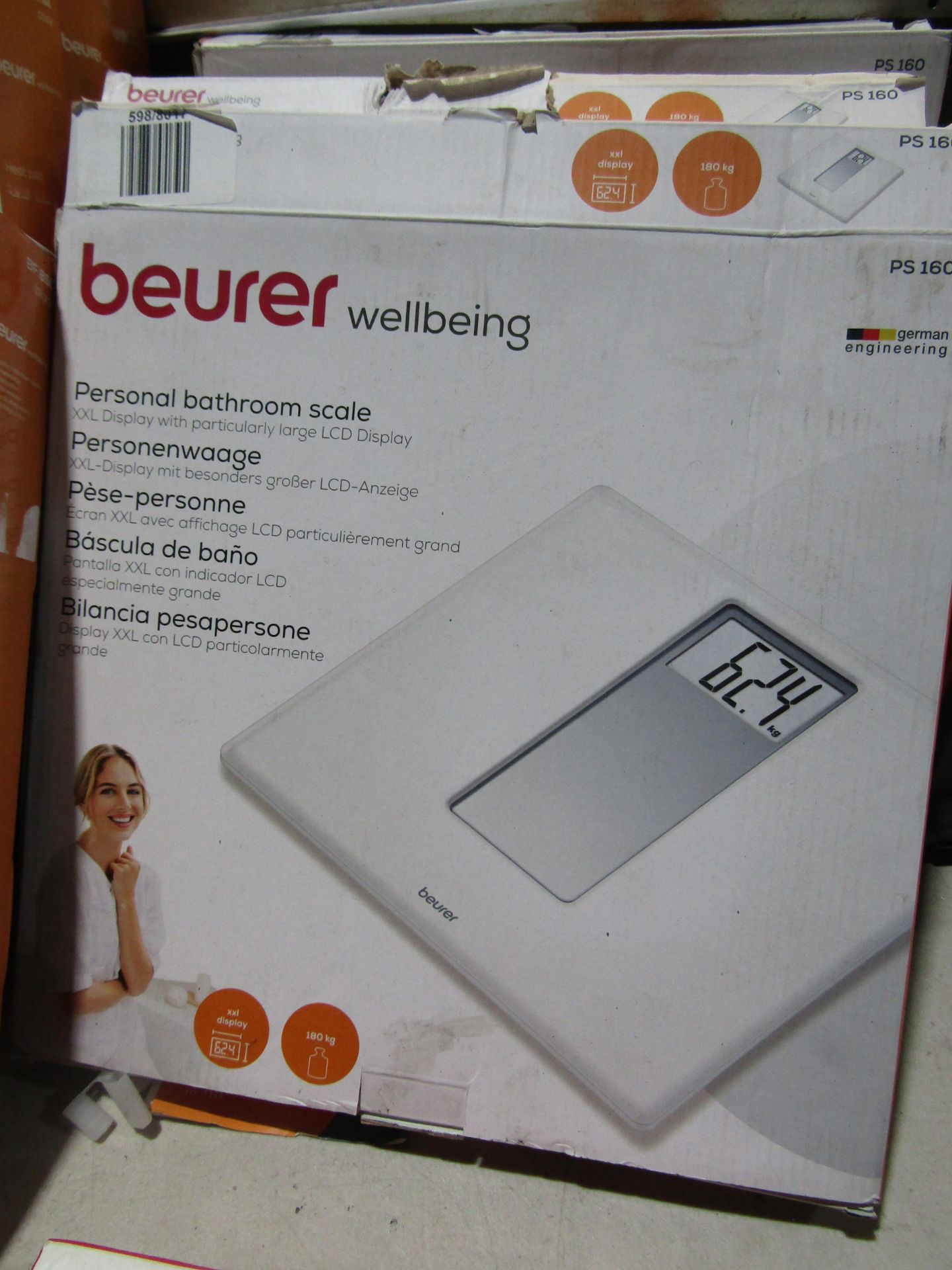 Beurer - Personal Bathroom Scale - PS160 - grade B & Boxed.