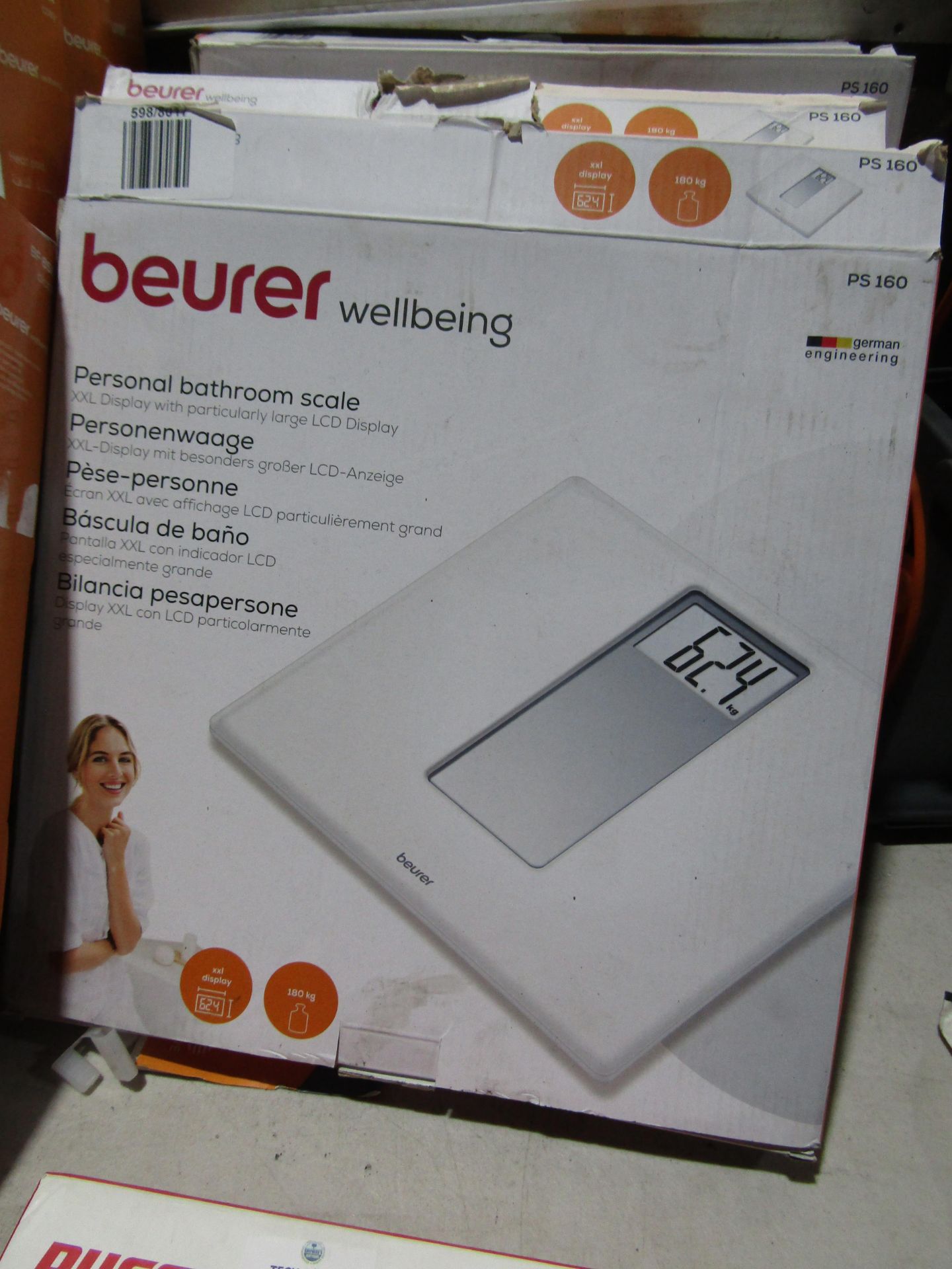 Beurer - Personal Bathroom Scale - PS160 - grade B & Boxed.