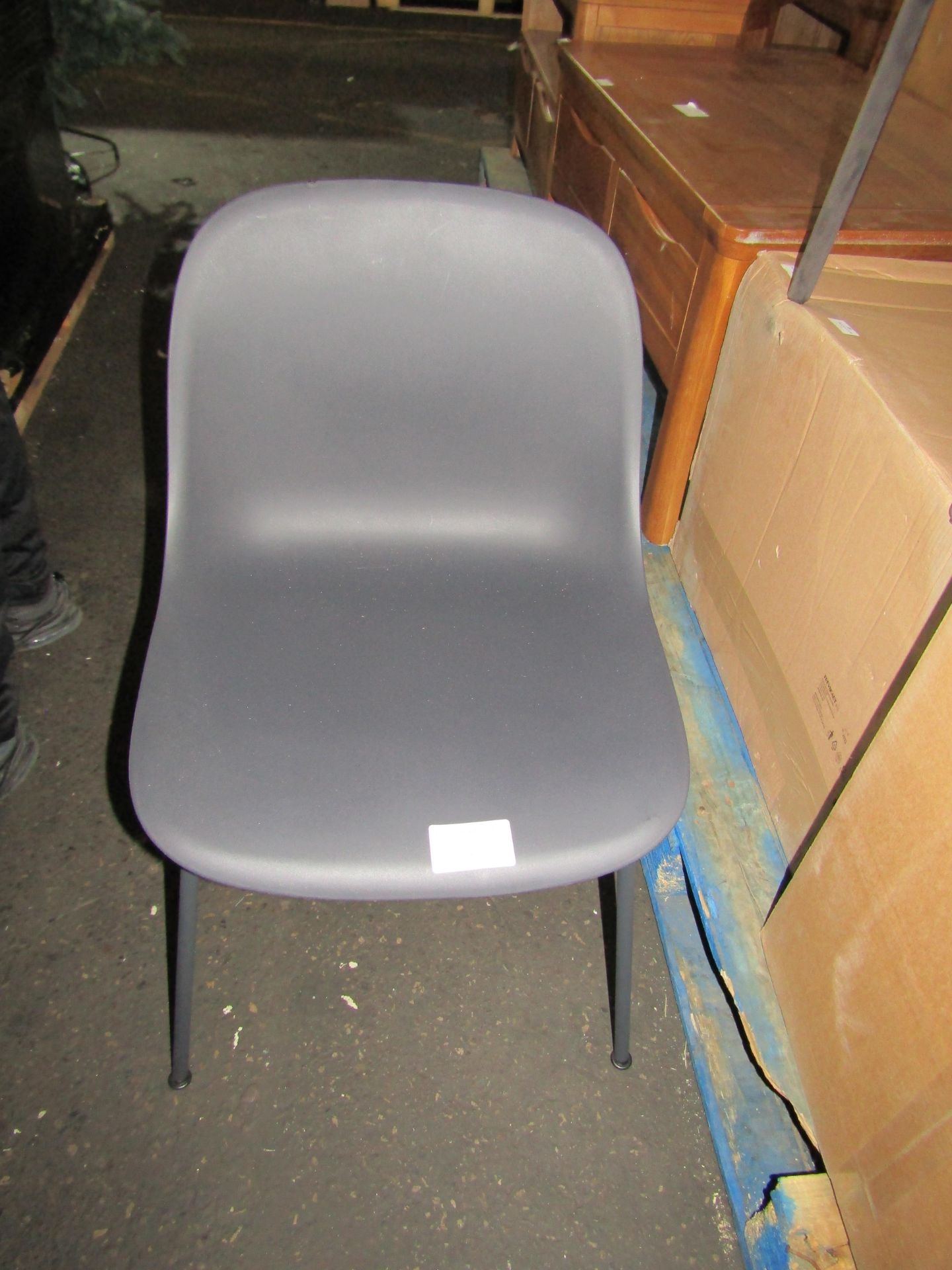 Heals Fiber Side Chair Tube Base in Black RRP Â£259.00 SKU HEA-APM-1040955 PID HEA-APM-01432 A chair