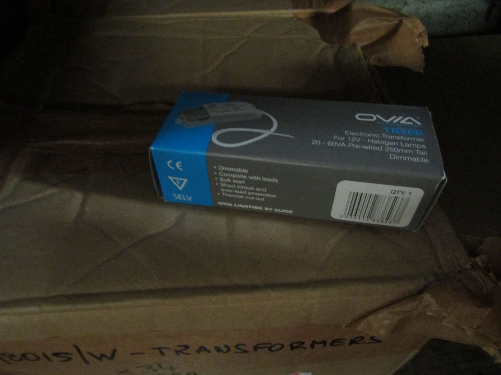 6 x Ovia? TR260 Electronic Transfprmer Dimmable? White new & boxed