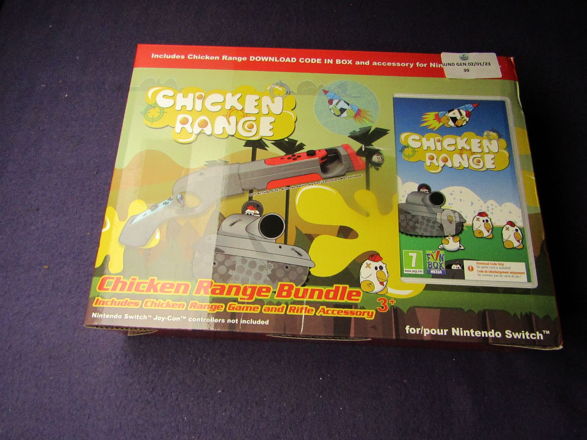 Chicken Range - Game & Rifle Accessory - ( Nintendo Switch ) - Unchecked & Boxed.