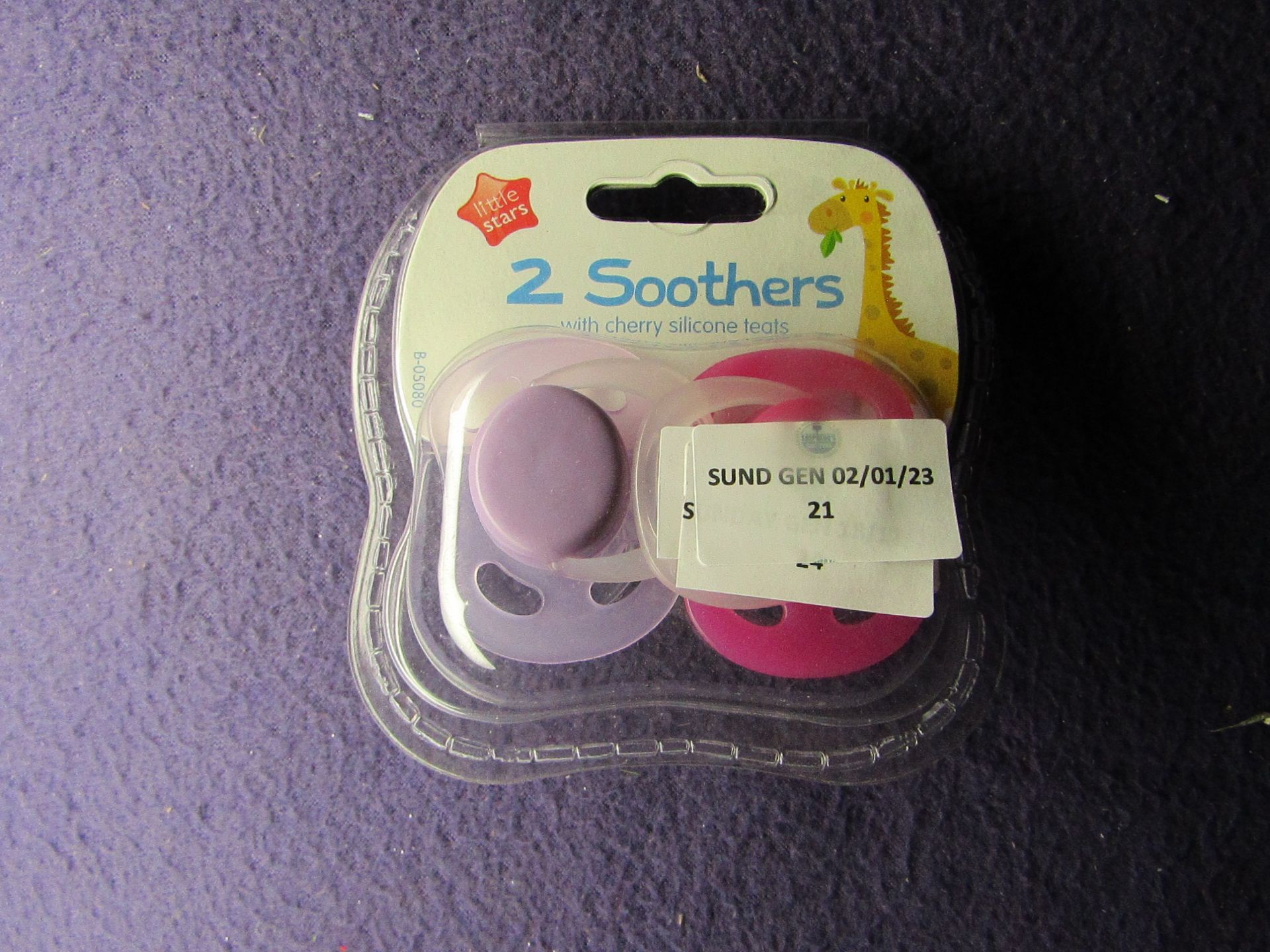 10x Little Stars - Set of 2 Soothers ( Girls ) - Unused & Packaged.