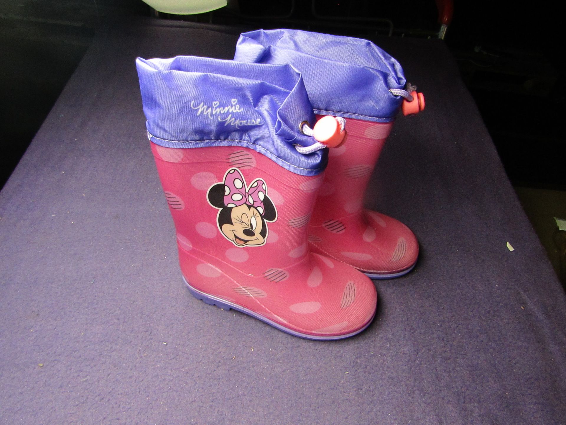 Minnie Mouse - Wellington Boots - Size 25 - Unused & Packaged.