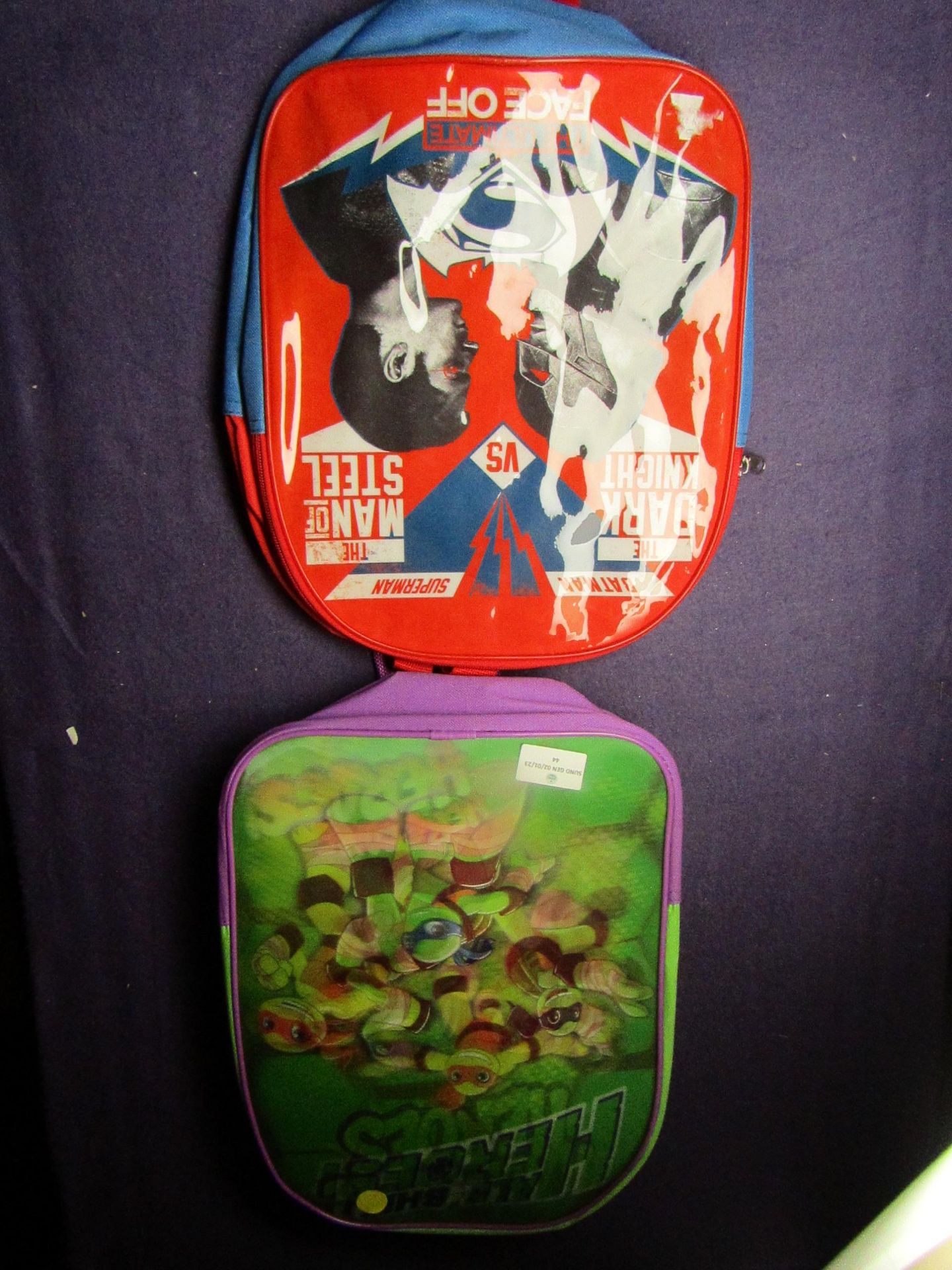 1x Teenage Mutant Ninja Turtles - Holographic Backpack - Unused, No Packaging. 1x Batman The Dark