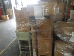 Pallets of raw unworked Oak Furniture Land Furniture returns, Typically in good condition or minor faults